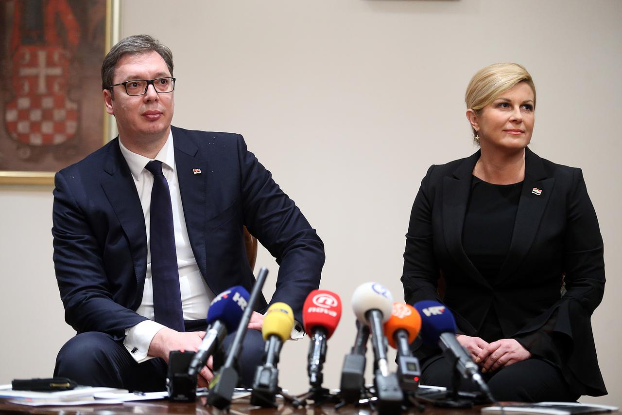 Aleksandar Vučić i Kolinda Grabar-Kitarović