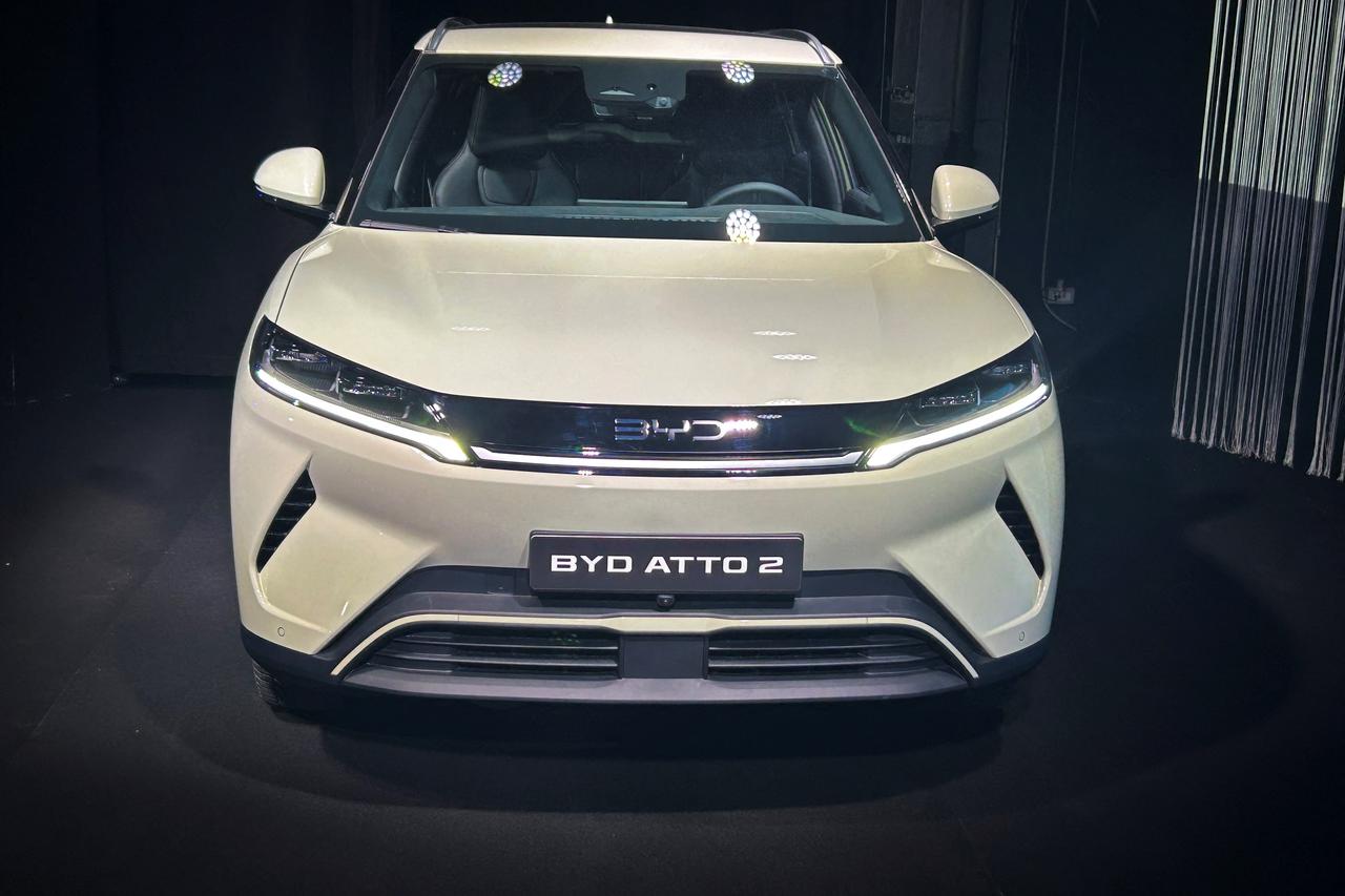 Chinese carmaker BYD presents Atto 2 model in Italy