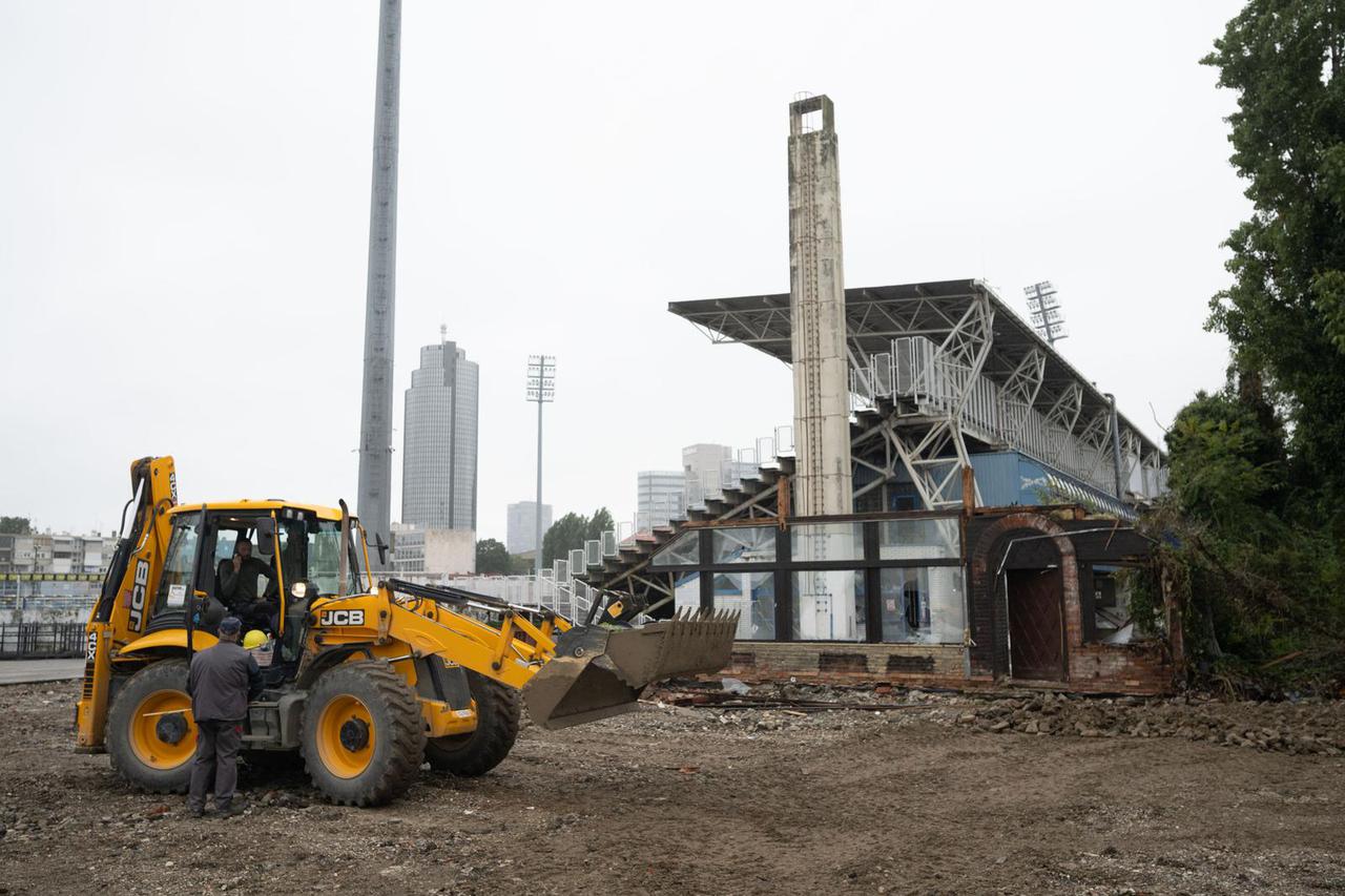 Zagreb: Radovi na stadionu u Kranjčevićevoj