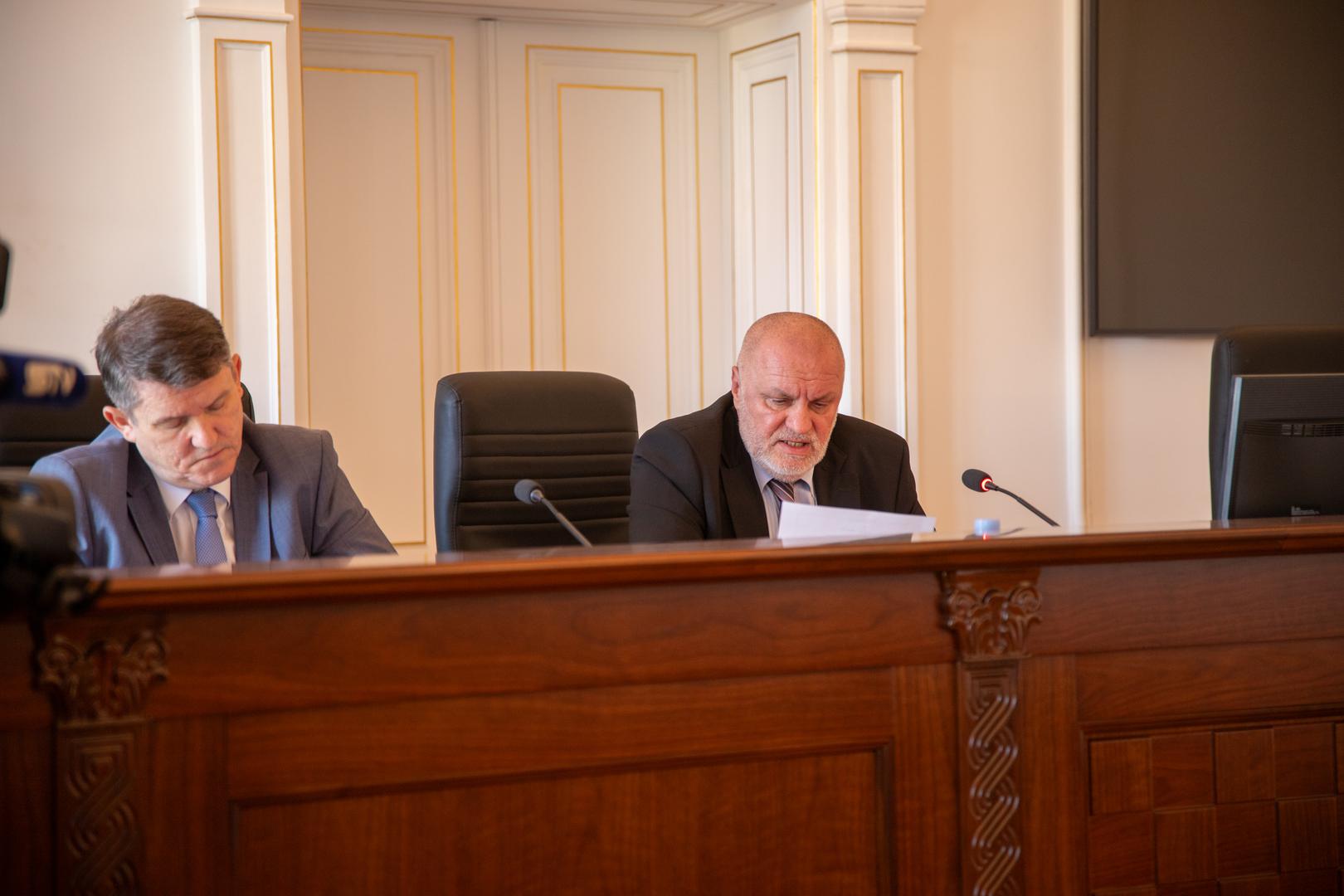 07.09.2022., Osijek- Sudenje majoru Vojislavu Medicu za ratni zlocin na kojem je svjedocio Stipo Mlinarevic - Cipe Photo: Borna Jaksic/PIXSELL