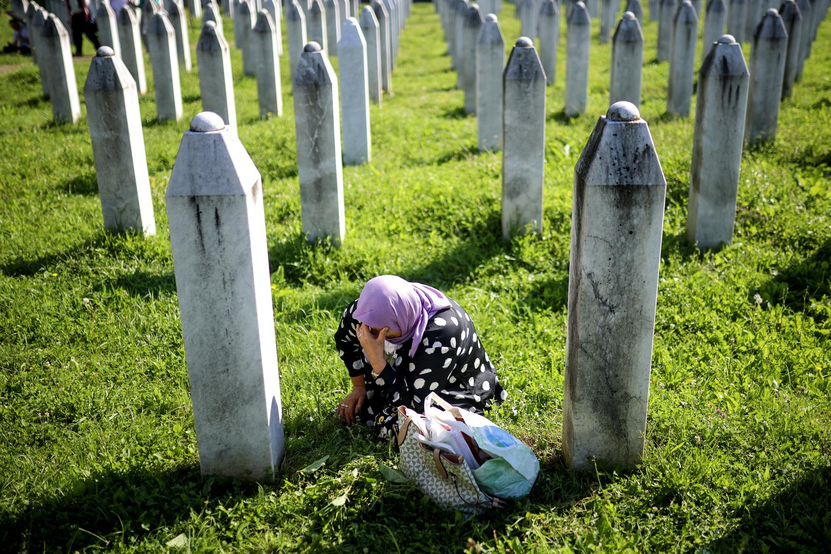 11.07.2024., Potocar, Bosna i Hercegovina - Obitelji ubijenih u genocidu u Srebrenici pristizu u Memorijalni centar na obiljezavanje 29. godisnjice genocida i ukop 14 novih zrtava. Photo: Armin Durgut/PIXSELL