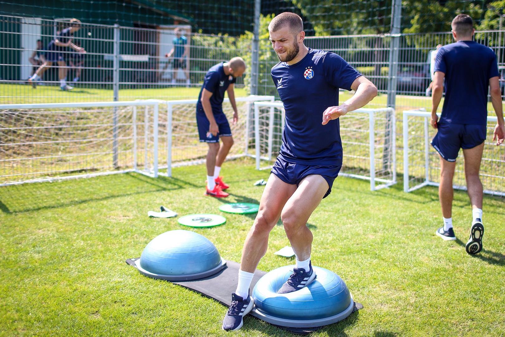 09.07.2024.,  Austria - Hotel im Park Bad Radkersburg fitness trening prve momcadi GNK Dinama na pripremama u Austriji. Stefan Ristovski. Photo: Matija Habljak/PIXSELL