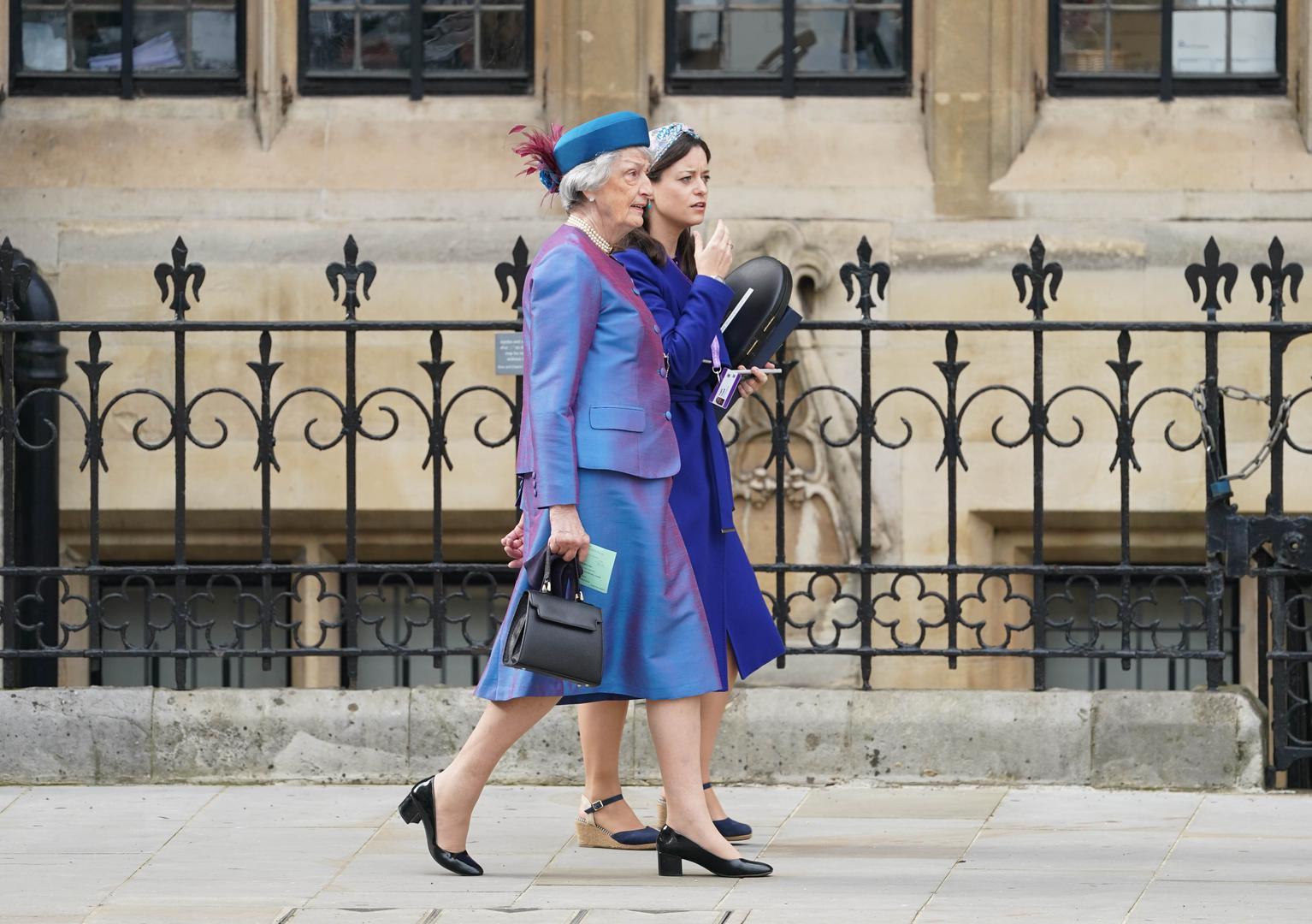 Lady Susan Hussey arriving at Westminster Abbey, London, ahead of the coronation of King Charles III and Queen Camilla on Saturday. Picture date: Friday May 5, 2023. Photo: Joe Giddens/PRESS ASSOCIATION