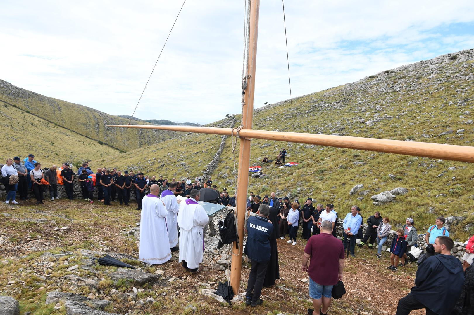 30.08.2023., Kornati - Na Kornatima obiljezena godisnjica tragedije u kojoj je poginulo 12 vatrogasaca. Photo: Hrvoje Jelavic/PIXSELL