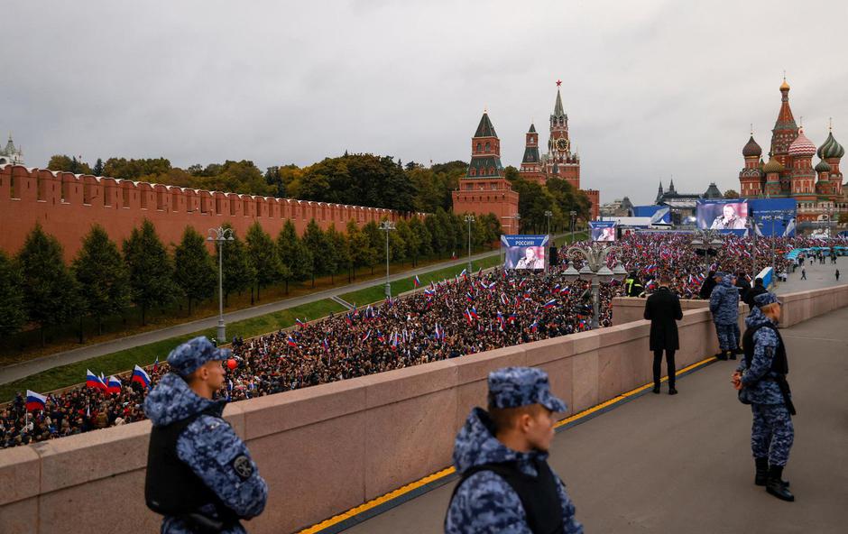 FILE PHOTO: Concert marking Russia's annexation of four Ukrainian territories held in Moscow