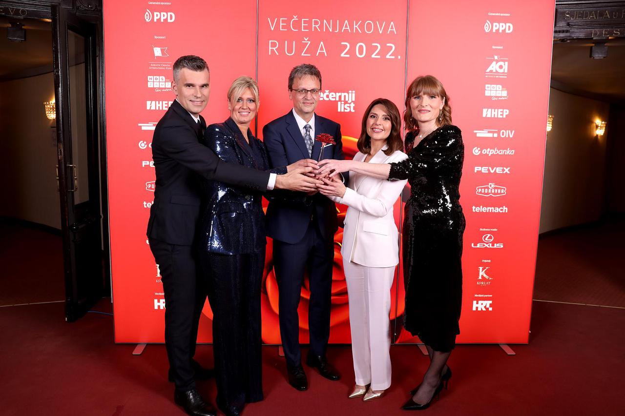 Zagreb: Dobitnici medijske nagrade Večernjakova ruža