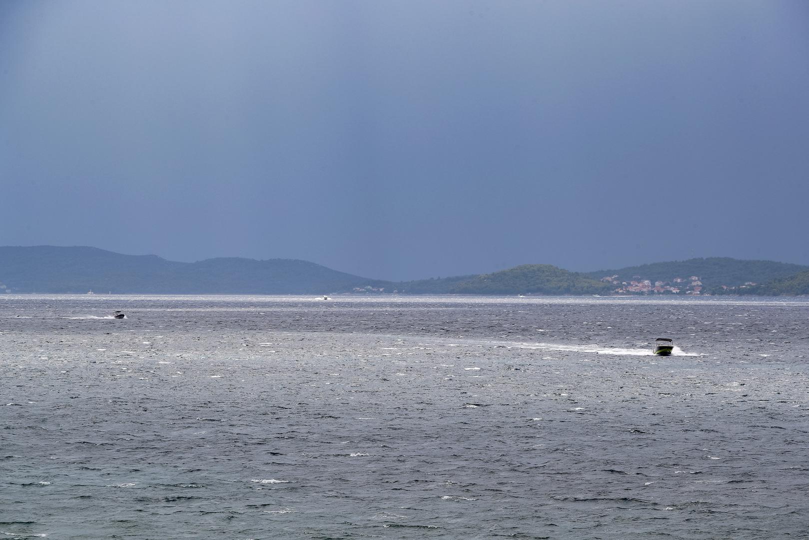 22.07.2024., Zadar - Nakon suncanog i sparnog jutra prema Zadru je krenulo nevrijeme Photo: Sime Zelic/PIXSELL