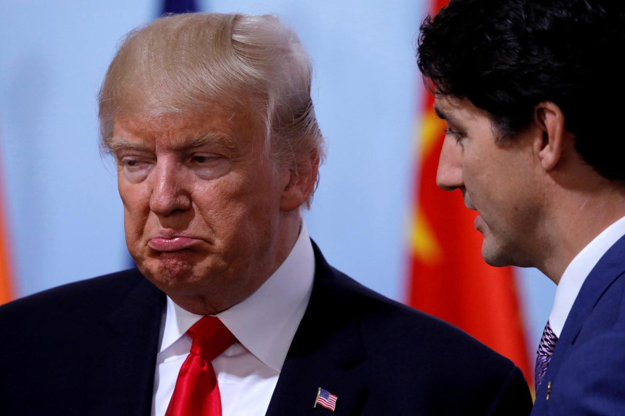 U.S. President Donald Trump and Canadian Prime Minister Justin Trudeau