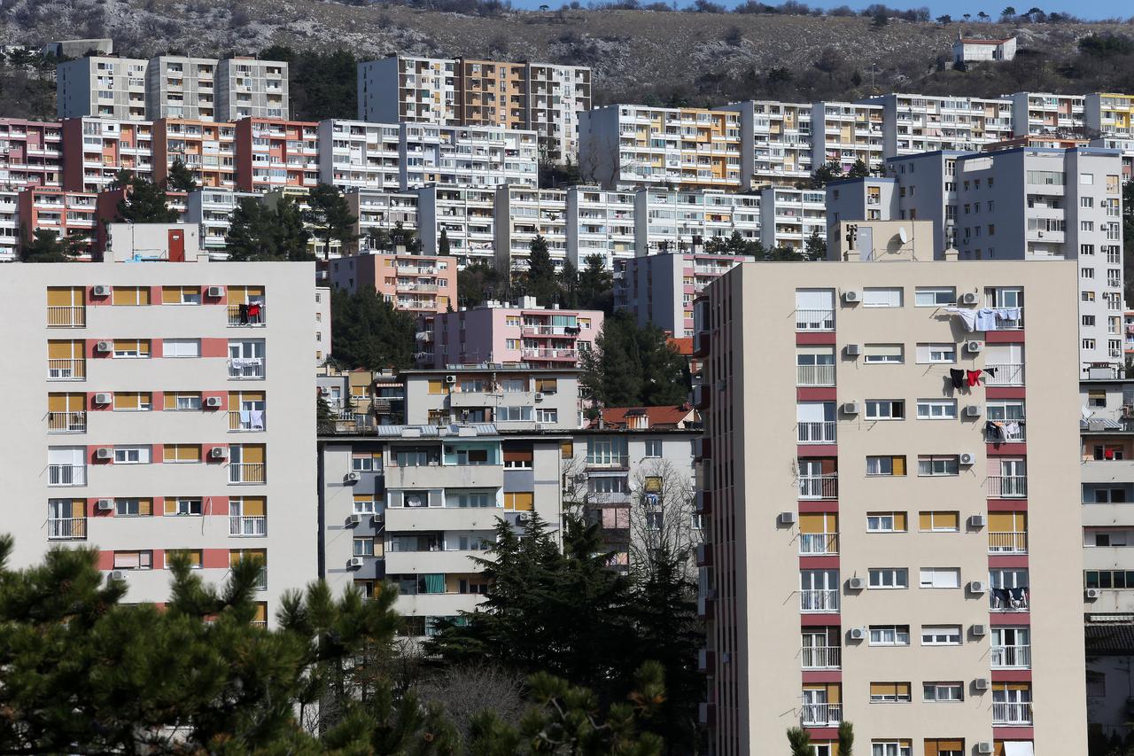 Rijeka: Stambene zgrade u gradskom naselju Gornja Vežica