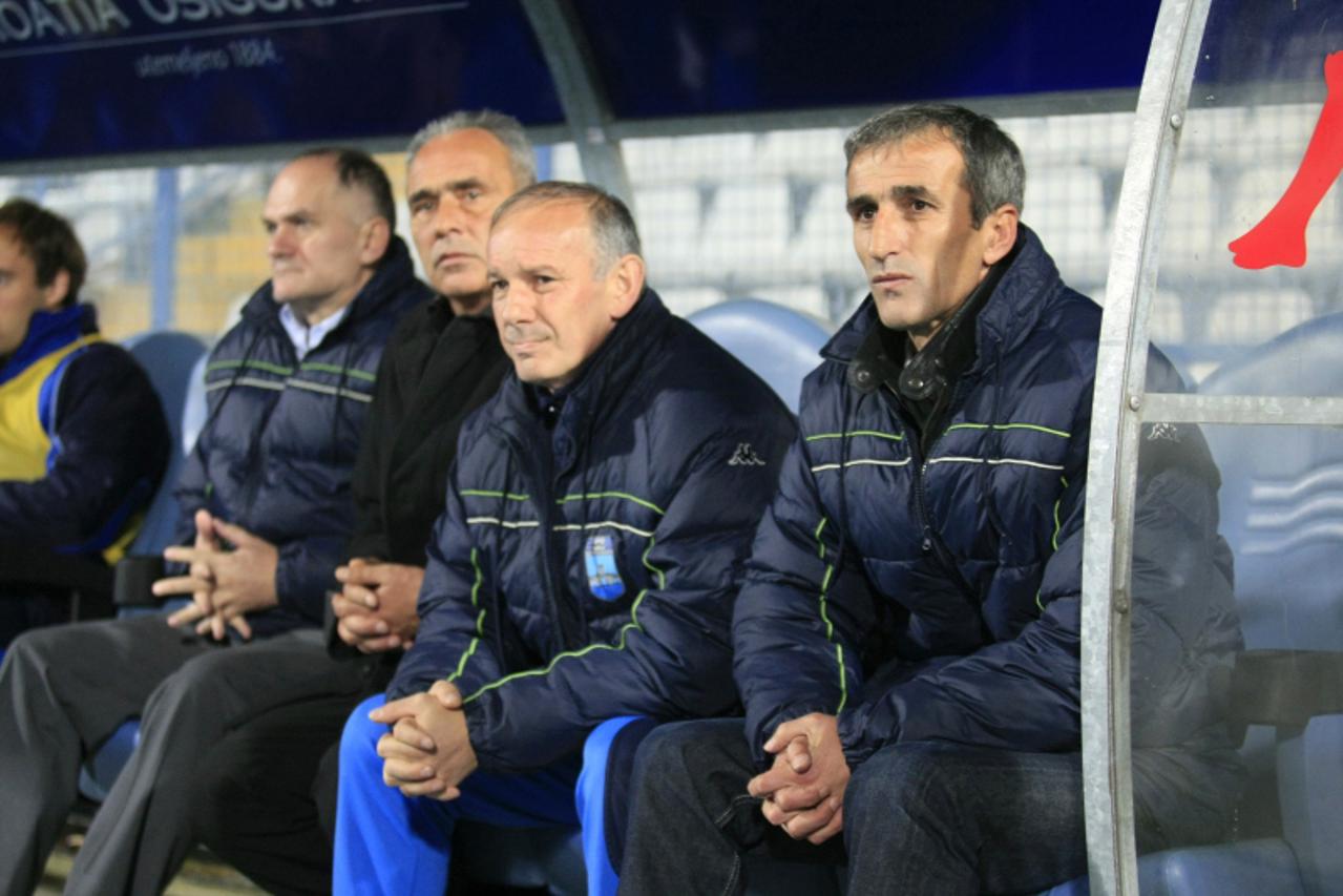 \'16.10.2010., stadion Gradski vrt, Osijek - Utakmica 11. kola 1. HNL izmedju NK Osijek i Dinamo Zagreb.trener osijeka branko karacic Photo: Davor Javorovic/PIXSELL\'