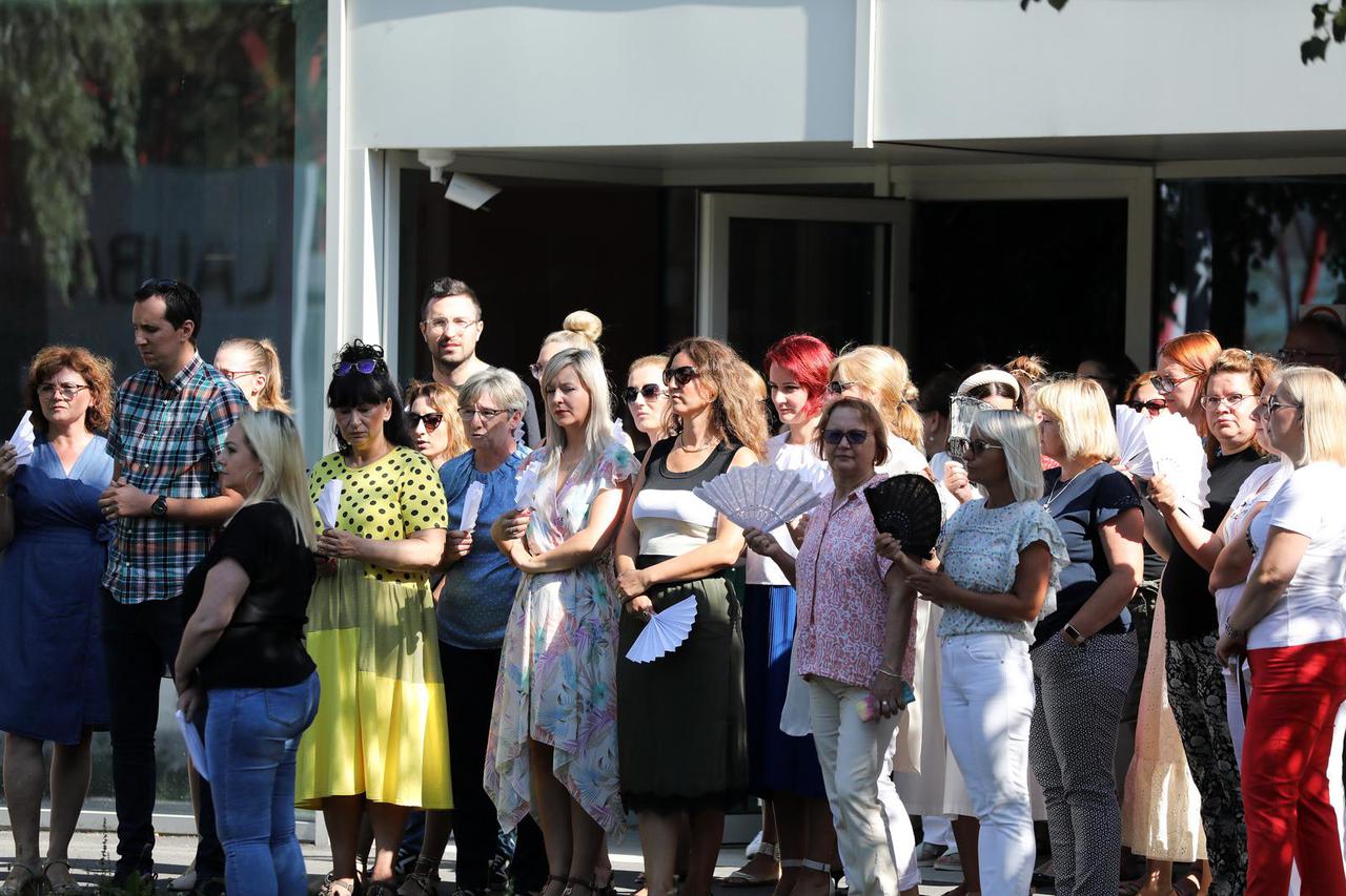 Zagreb: Štrajk pravosudnih službenika na Općinskom građanskom sudu 