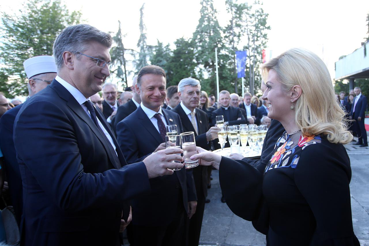 Kolinda Grabar-Kitarović i Andrej Plenković