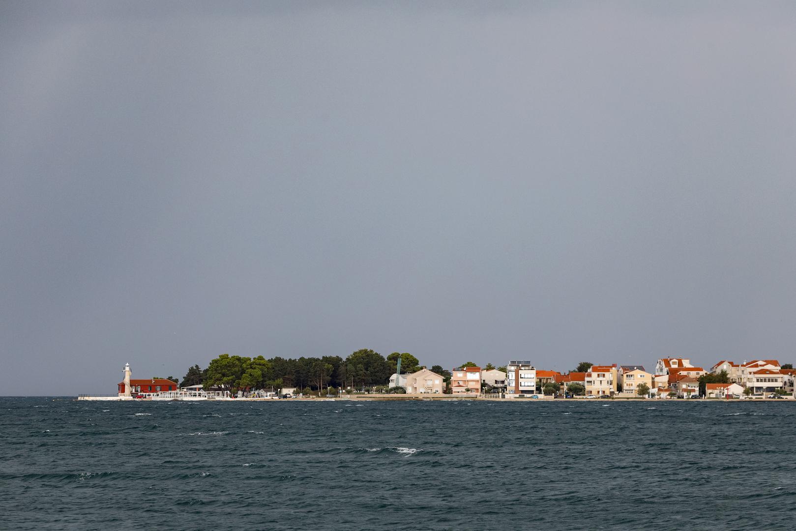 12.09.2024., Zadar - Nakon nekoliko suncanih dana u Zadru se naoblacilo i pada kisa Photo: Sime Zelic/PIXSELL