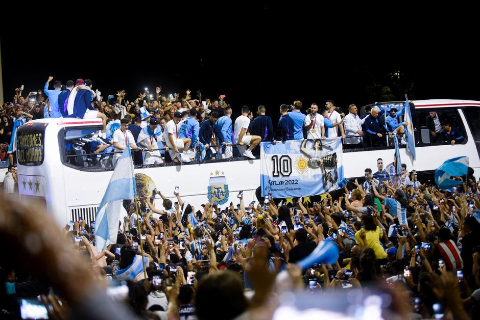 Argentina team arrives to Buenos Aires after winning the World Cup