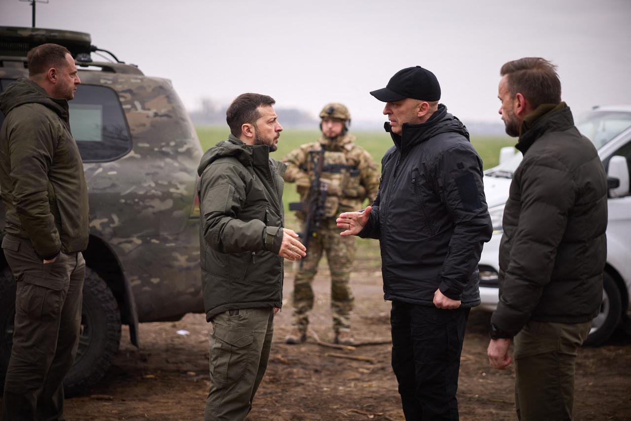 Zelensky Visits Frontlines - Ukraine