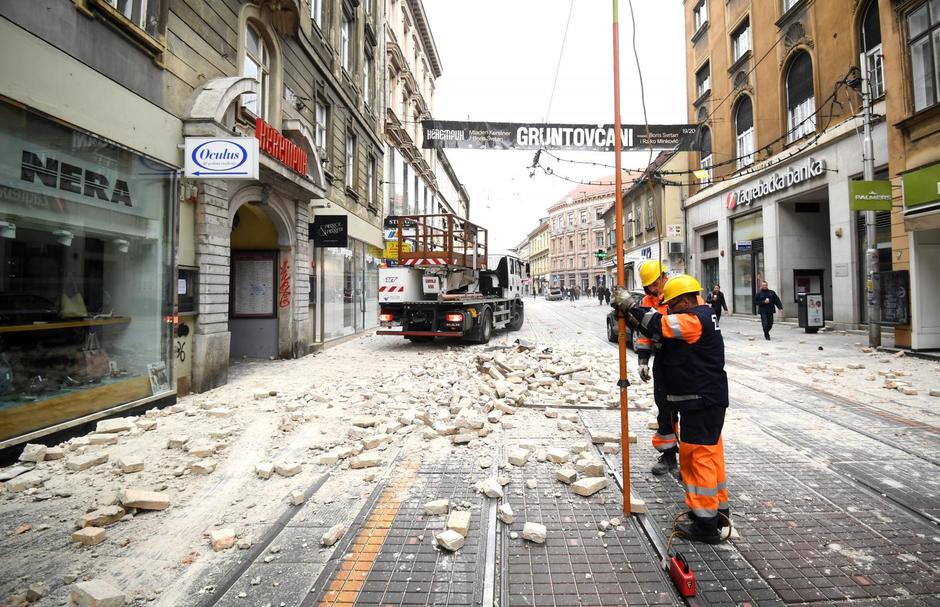 Oštećenja u centru Zagreba nakon potresa