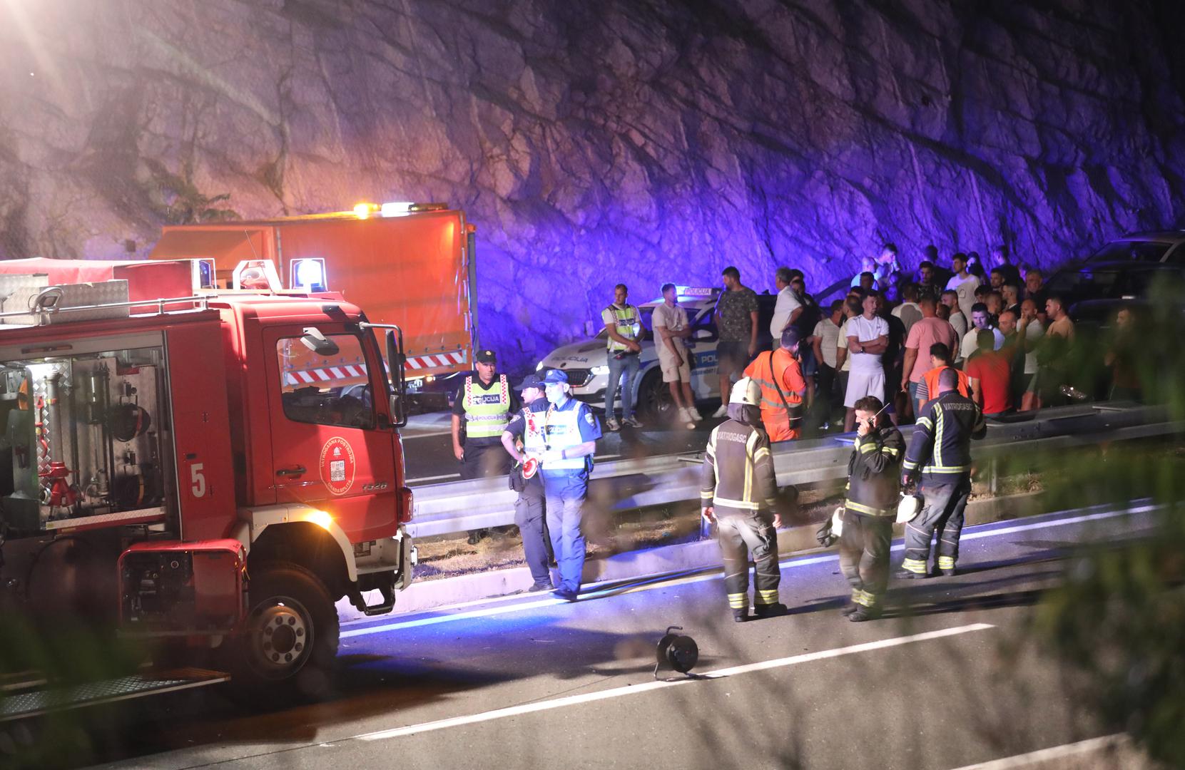 05.08.2023., Vrgorac - Tri osobe smrtno stradale u teskoj prometnoj na A1 prije izlaza Ravca u smjeru Dubrovnika. Photo: Ivo Cagalj/PIXSELL