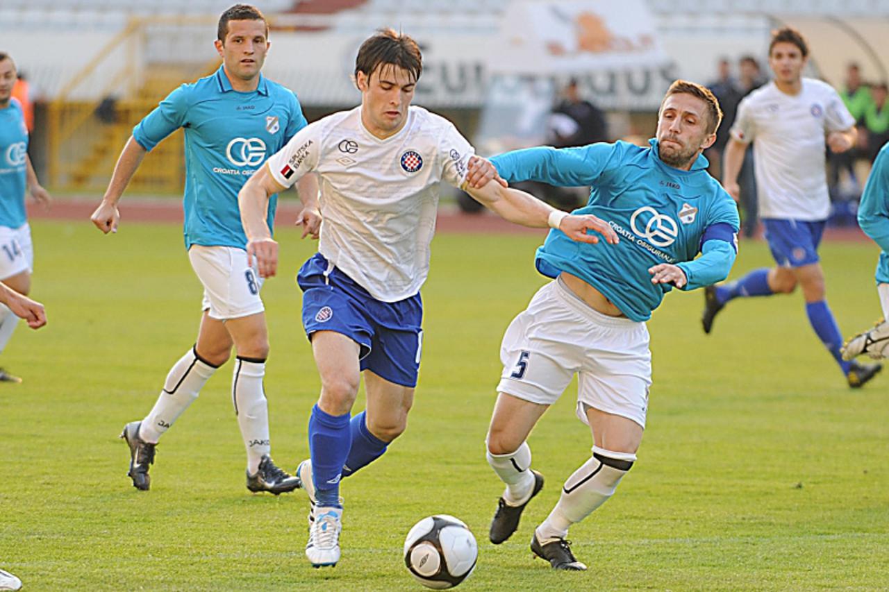 '02.04.2011., Split -  Nogometna utakmica 23.kola 1.HNL, NK Hajduk - NK Rijeka. Ante Vukusic Photo: Nino Strmotic/PIXSELL'