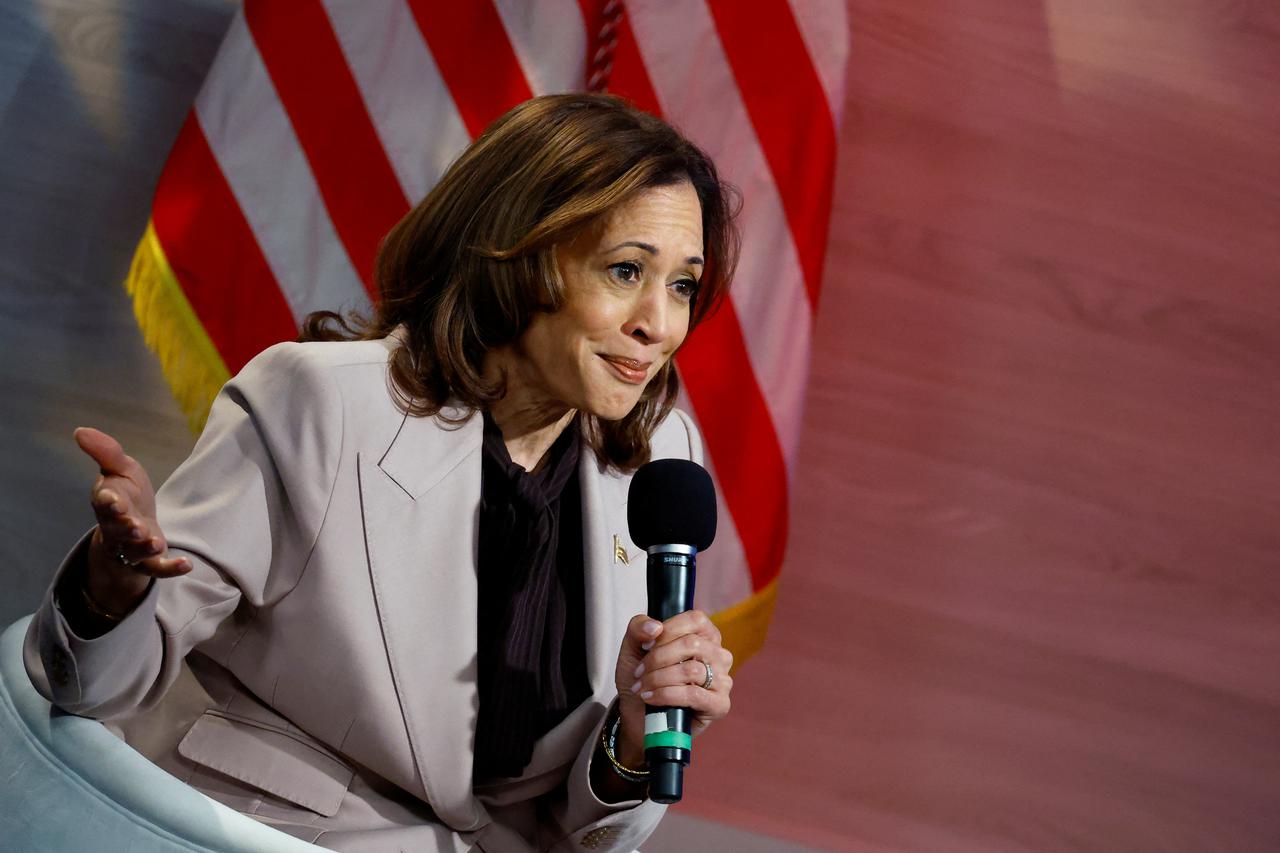 Democratic presidential nominee and U.S. Vice President Kamala Harris campaigns in Philadelphia