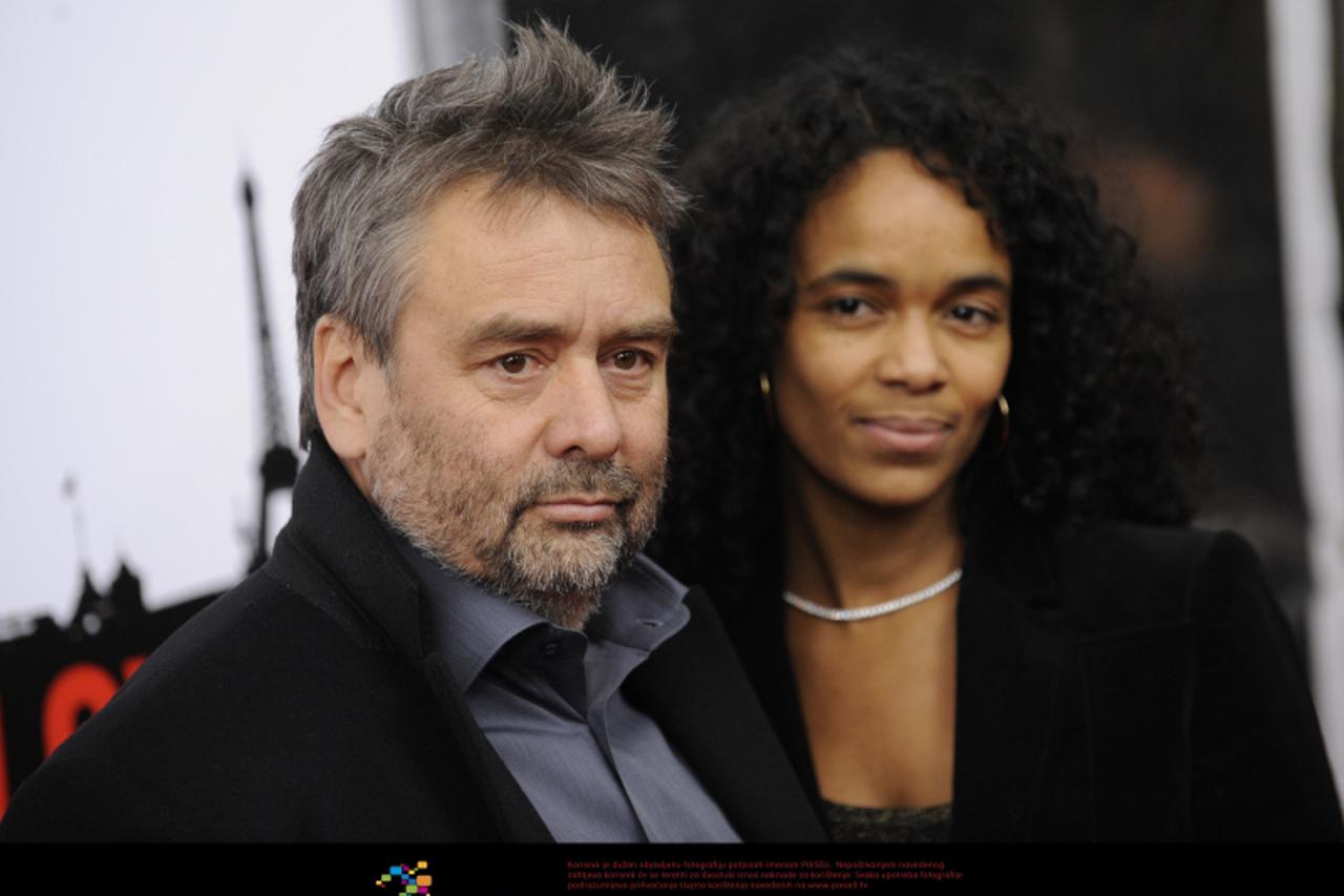 'Luc Besson and his girldfriend attend the \'From Paris With Love\' premiere at the Ziegfeld Theatre in New York City, NY, USA on January 28, 2010. Photo: Press Association/Pixsell'