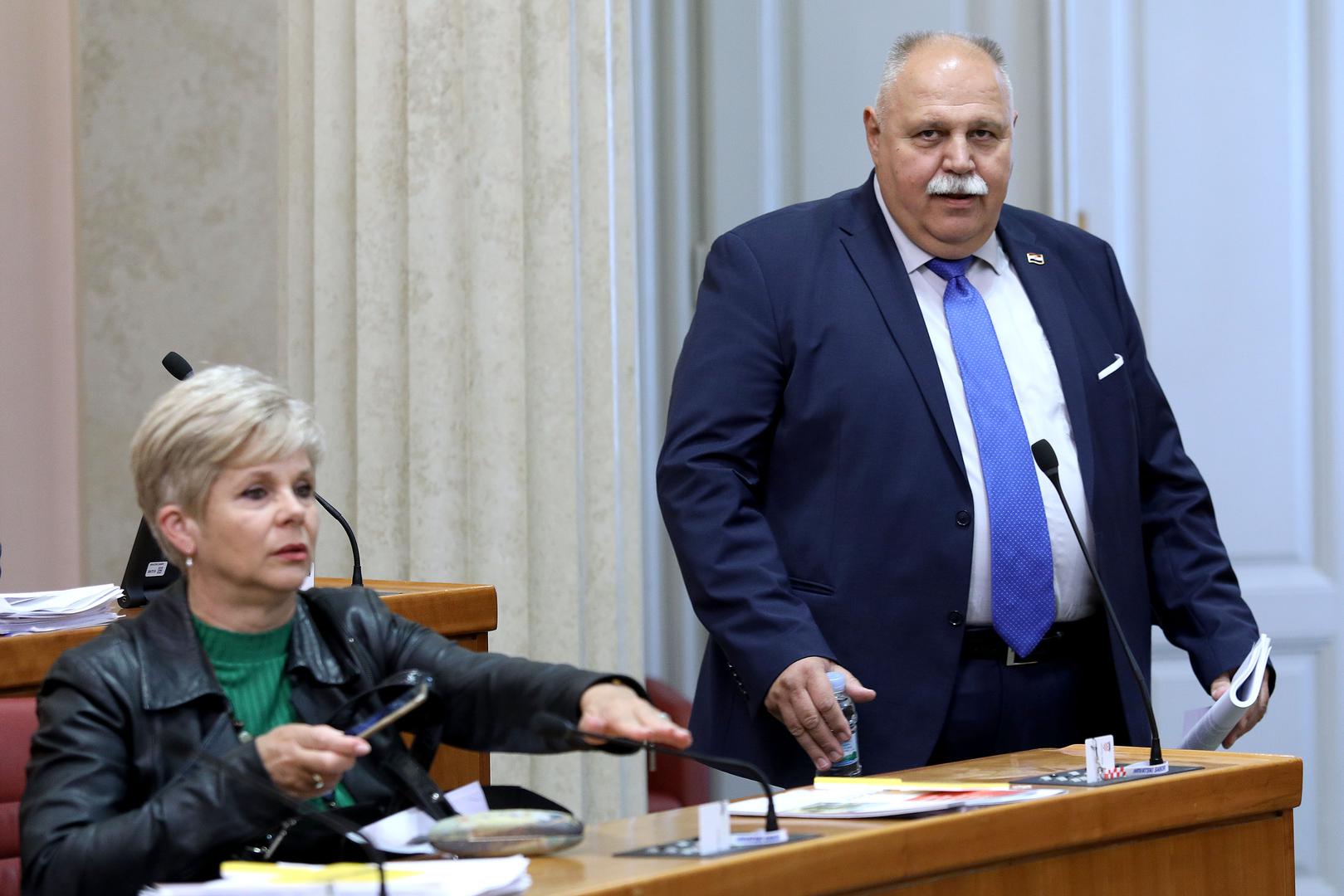 13.05.2020., Zagreb - Sabor je 16. sjednicu nastavio raspravom o prijedlogu zakona o nacionalnoj naknadi za starije osobe.rPhoto: Patrik Macek/PIXSELL