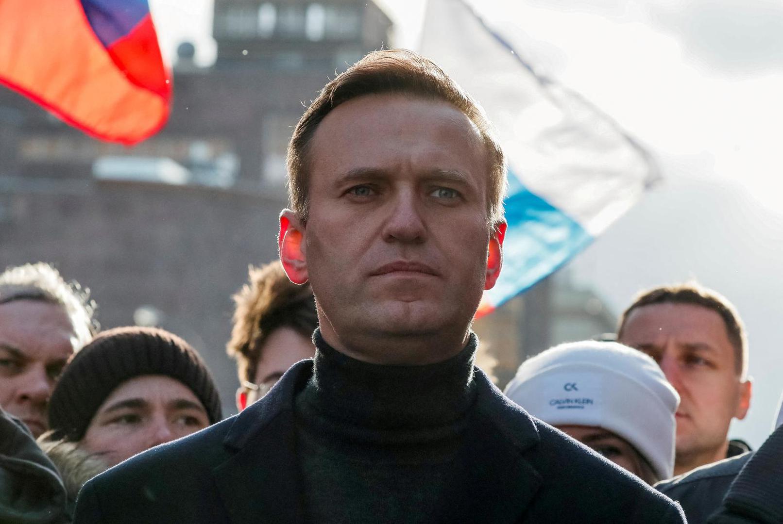 FILE PHOTO: Russian opposition politician Alexei Navalny takes part in a rally to mark the 5th anniversary of opposition politician Boris Nemtsov's murder and to protest against proposed amendments to the country's constitution, in Moscow, Russia February 29, 2020. REUTERS/Shamil Zhumatov/File Photo Photo: SHAMIL ZHUMATOV/REUTERS