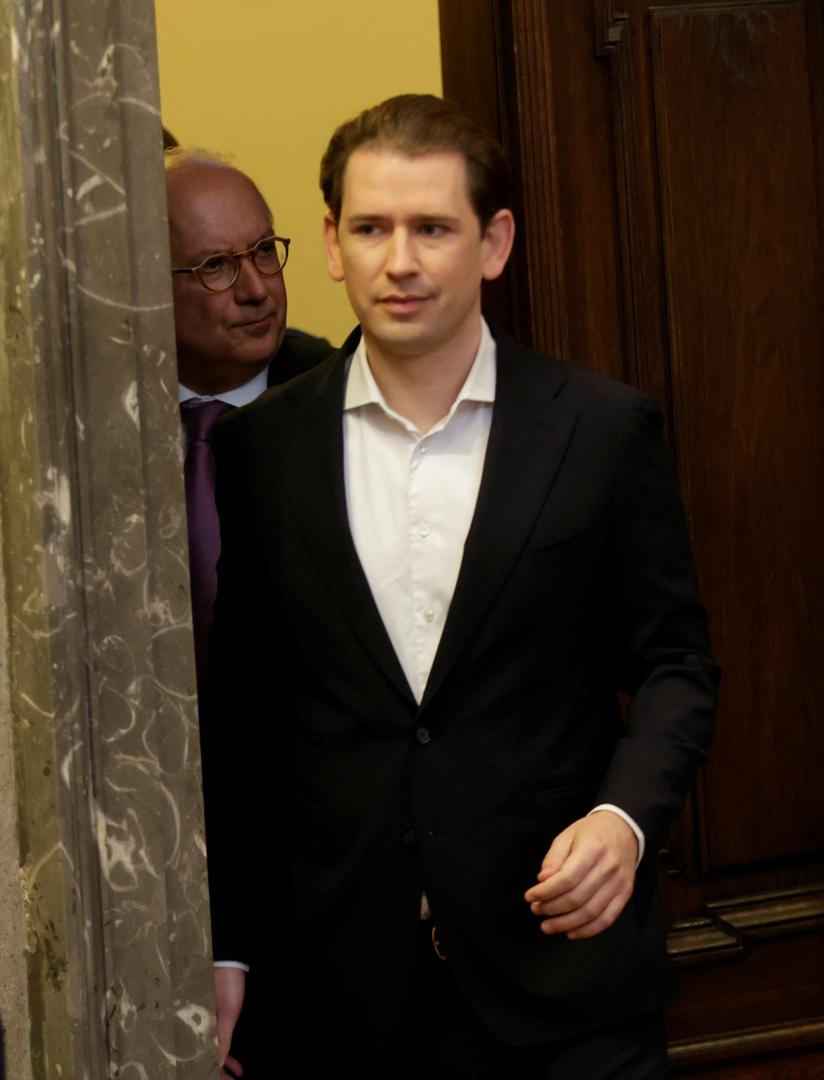 Austria's conservative former Chancellor Sebastian Kurz arrives for the start of his trial for perjury in a courtroom in Vienna, Austria, October 18, 2023. REUTERS/Leonhard Foeger Photo: LEONHARD FOEGER/REUTERS