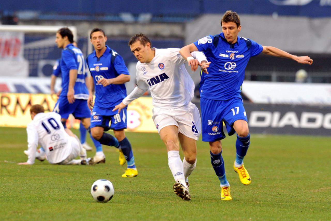 '24.03.2010, Stadion Maksimir, Zagreb - Prva polufinalna utakmica Hrvatskog kupa izmedju NK Dinama i Nk Hajduka.    Mario Mandzukic Photo: Marko Lukunic/PIXSELL'