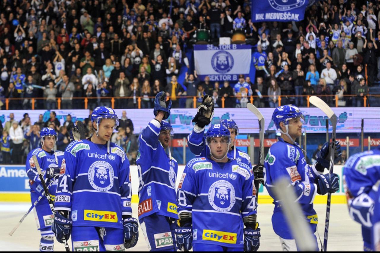 '22.10.2010.,Ledena dvorana Doma sportova,Zagreb - Hokej,EBEL liga, Medvescak - SAPA Alba Volan. Photo: Antonio Bronic/PIXSELL'