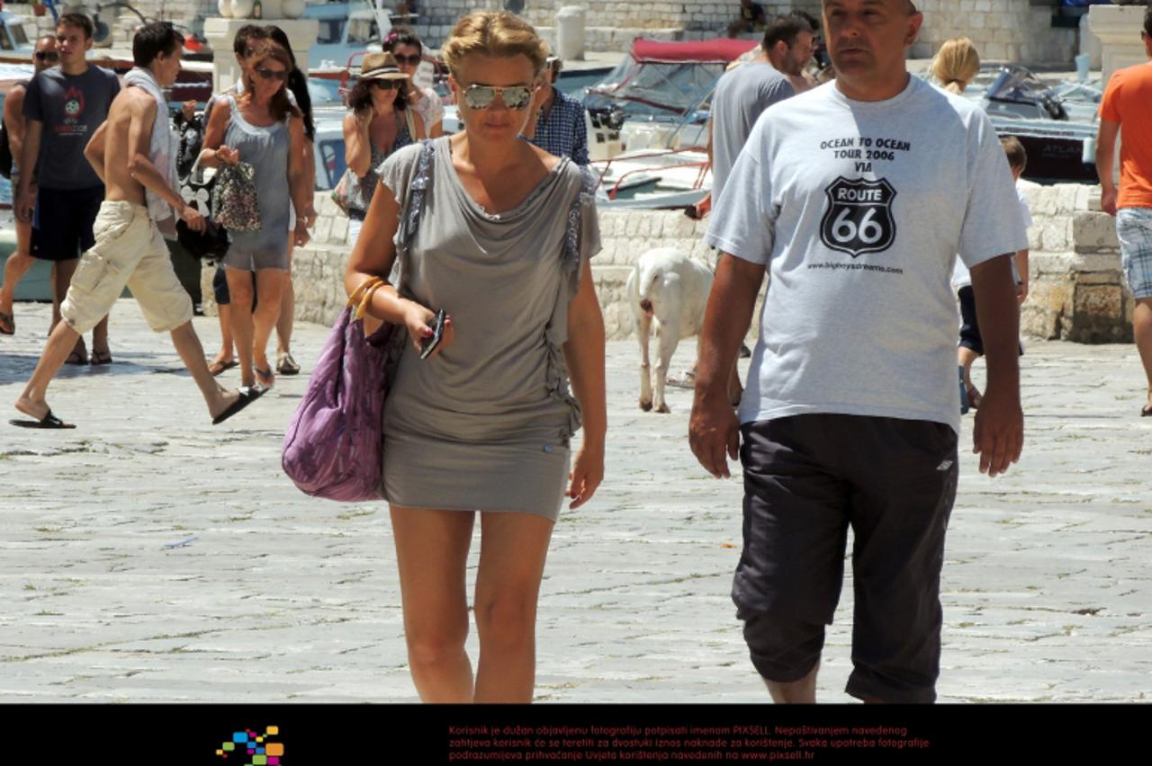 '25.07.2012.,Hvar - Mirjana Hrga i Dean Saric na Hvaru.  Photo: Dalibor Urukalovic/PIXSELL'