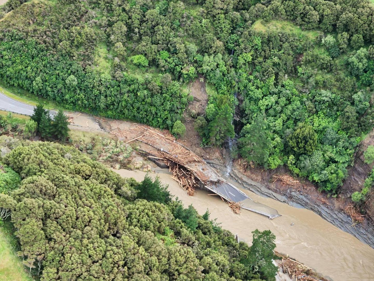 A view of flood damage in the the aftermath of cyclone Gabrielle in Hawke?s Bay, New Zealand, in this picture released on  February 15, 2023.  New Zealand Defence Force/Handout via REUTERS    THIS IMAGE HAS BEEN SUPPLIED BY A THIRD PARTY. NO RESALES. NO ARCHIVES Photo: New Zealand Defence Force/REUTERS