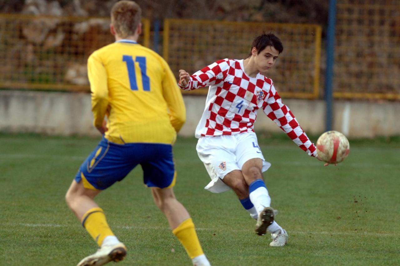 'sport...Imotski...040308 Hrvatska-Svedska u 17 Andrijasevic Snimio:Tino Juric'