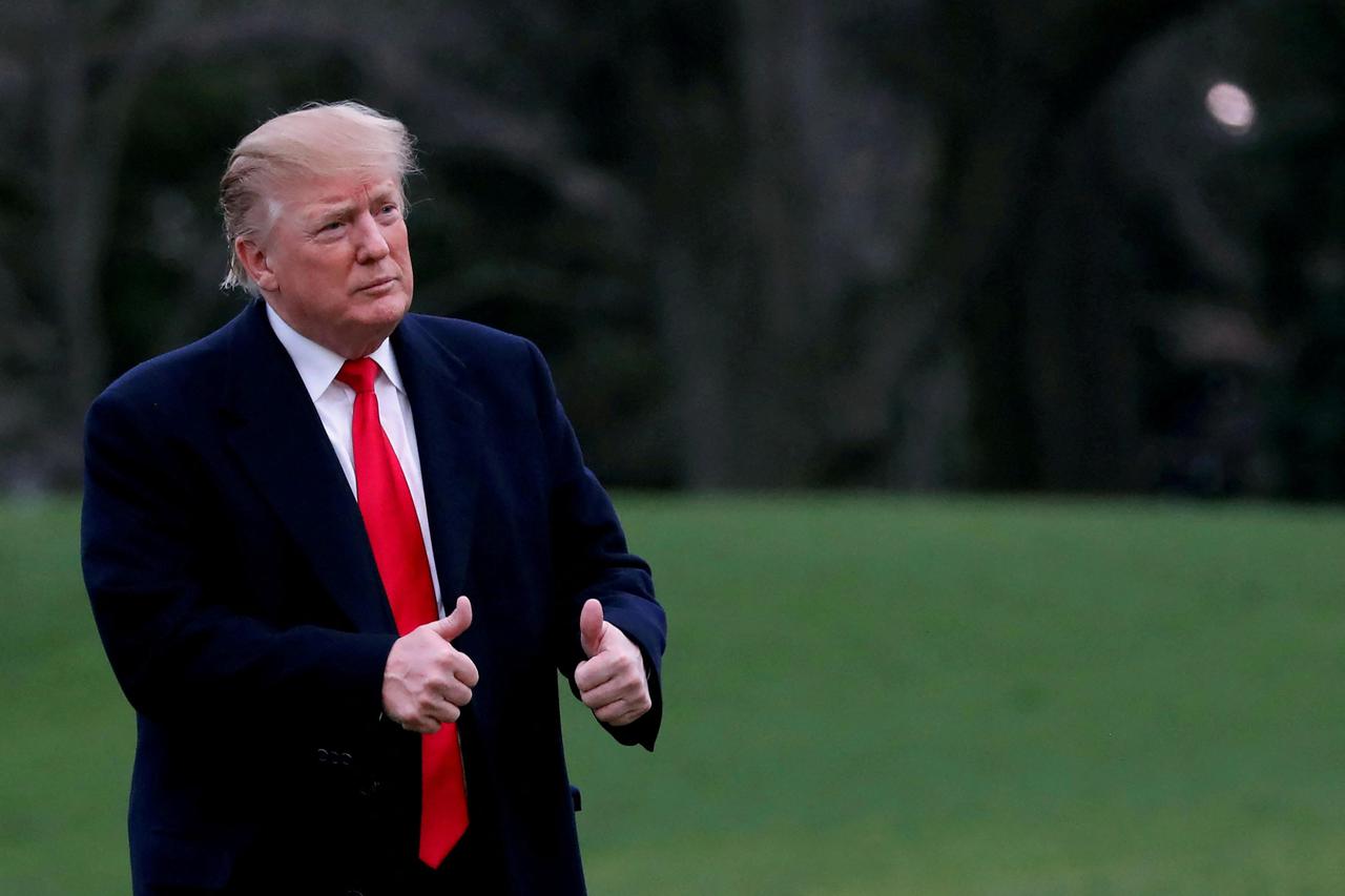 FILE PHOTO: U.S. President Donald Trump returns to the White House in Washington,