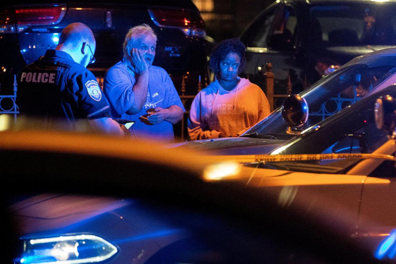 Memphis police officers work at one of multiple crime scenes