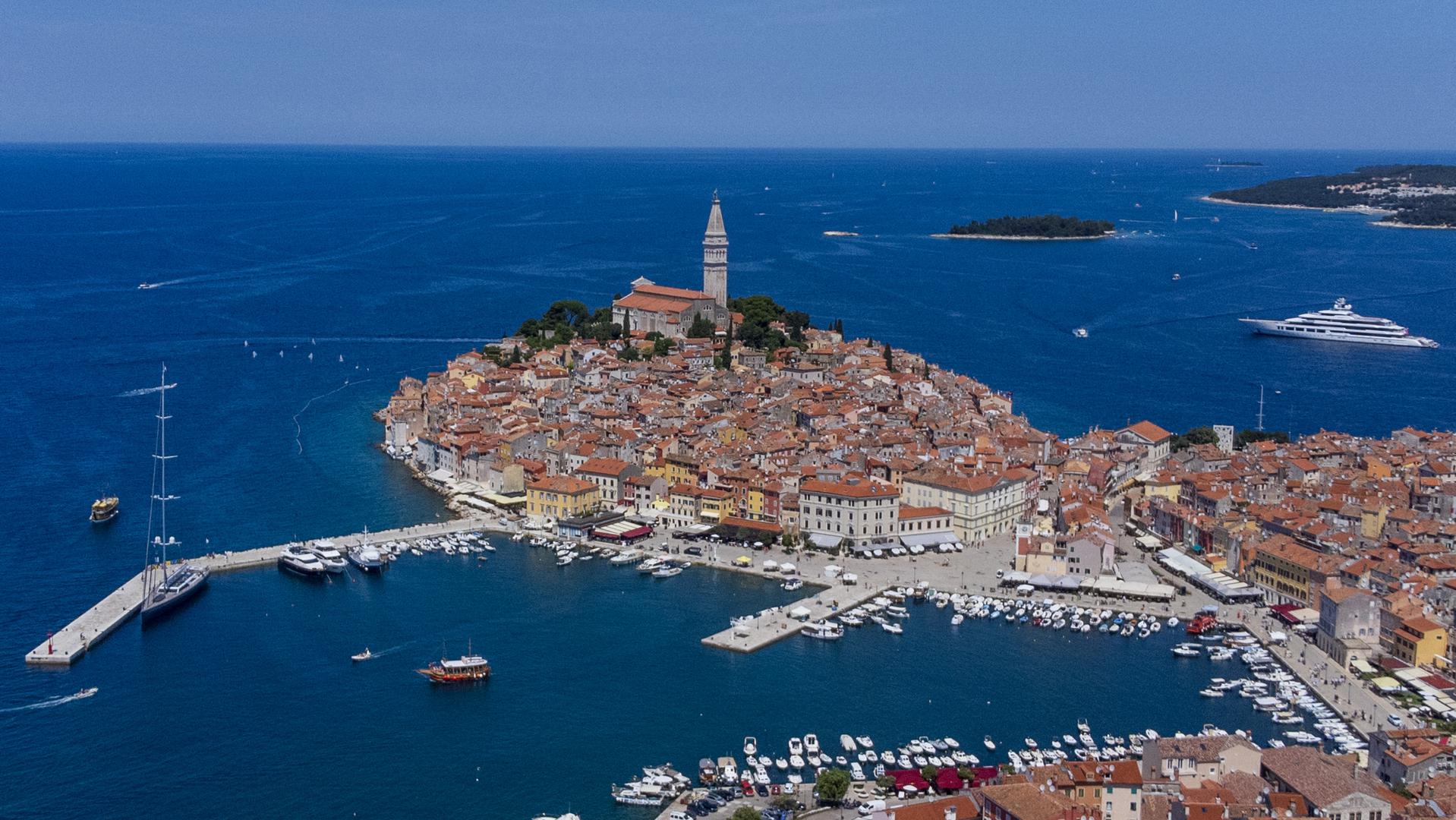 08.07.2023.., Rovinj - Pogled na grad Rovinj, najjaci turisticki centar Istre.

 Photo: Srecko Niketic/PIXSELL