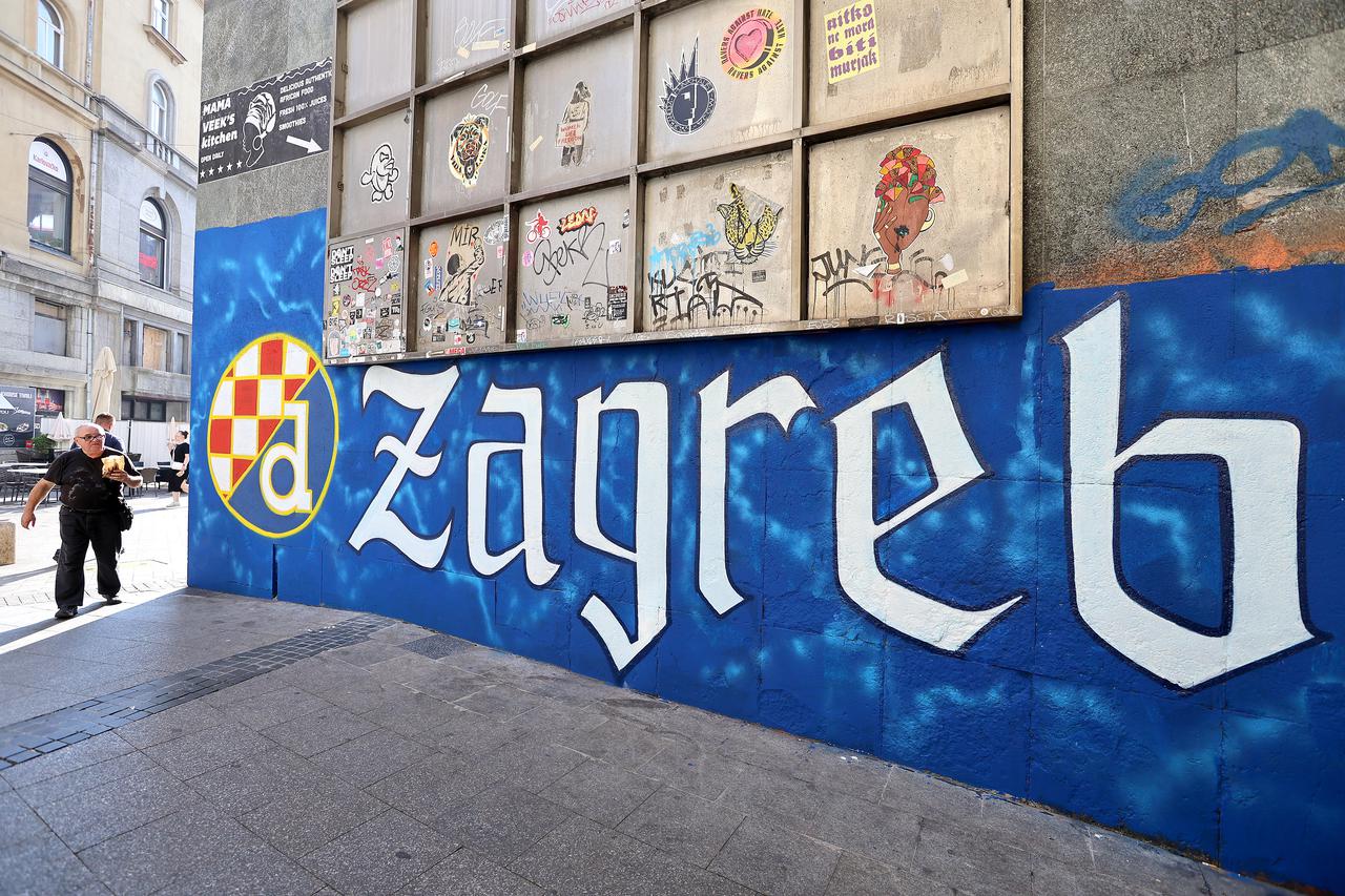 Zagreb: Dinamo dobio mural u Tkalčićevoj ulici