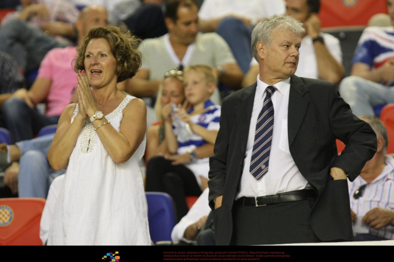 '02.08.2012., Stadion Poljud, Split - Prva utakmica 3. pretkola Europske lige, HNK Hajduk Split - FC Inter Milano. Branka Ramljak, Marin Brbic.  Photo:Ivo Cagalj/PIXSELL'