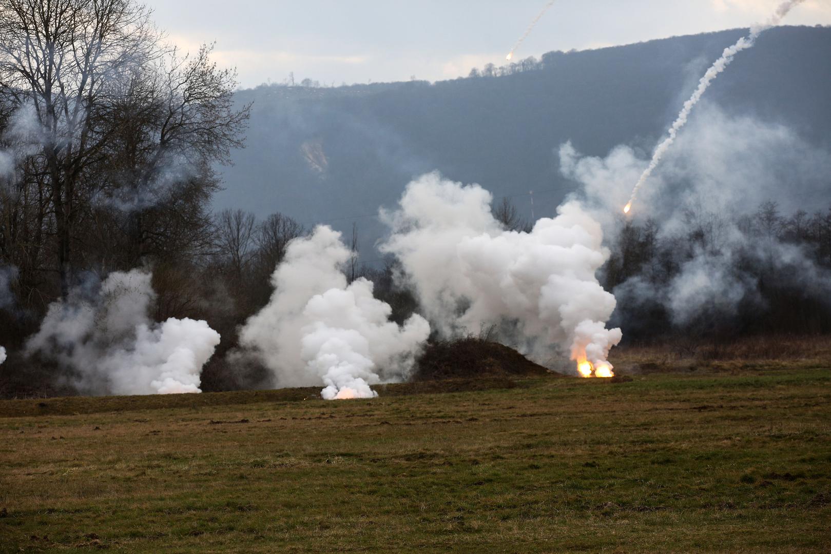 06.03.2023. Petrinja - U vojarni "Pukovnik Predrag Matanovic" odrzana je prezentacija upotrebe napredno taktickog radio uredjaja "Takrad". Prezentaciji su nazocili ministar obrane Mario Banozic i nacelnik Glavnog stozera OSRH Robert Hranj Photo: Zeljko Hladika/PIXSELL