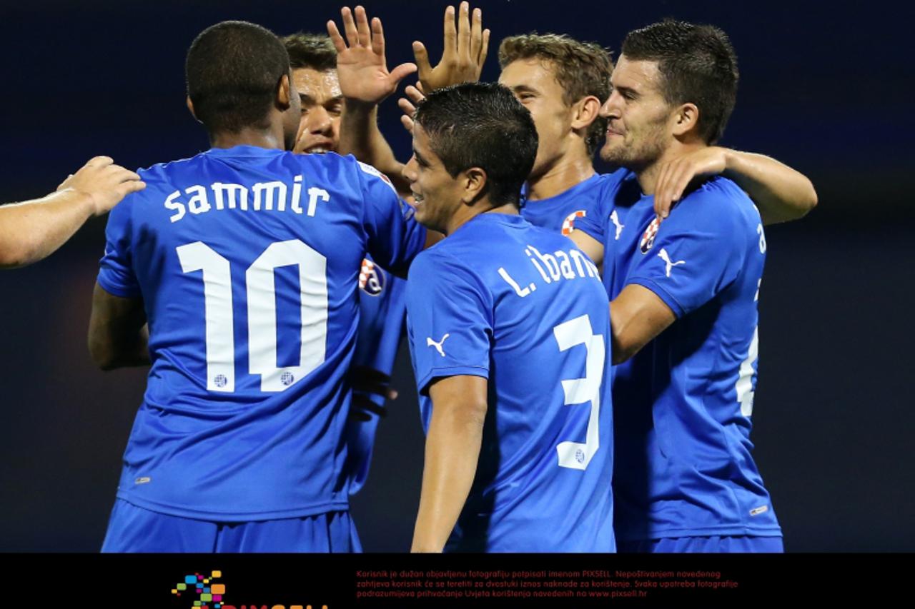 '25.08.2012., Zagreb - 1. HNL, 6. kolo MAXtv. GNK Dinamo - NK Zagreb. Sammir, Luis Ibanez, Mehmed Alispahic. Photo: Sanjin Strukic/PIXSELL'