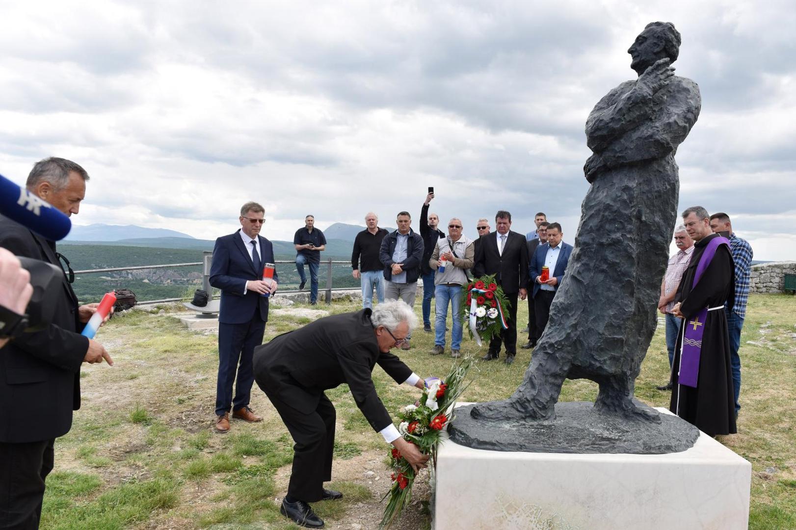 30.05.2020., Knin - Obiljezavanje Dana drzavnosti u organizaciji Zajednice utemeljitelja HDZ-a i Udruge dragovoljaca i veterana domovinskog rata ogranak Knin i HDZ grada Knina na Kninskoj tvdjavi.
Photo: Hrvoje Jelavic/PIXSELL