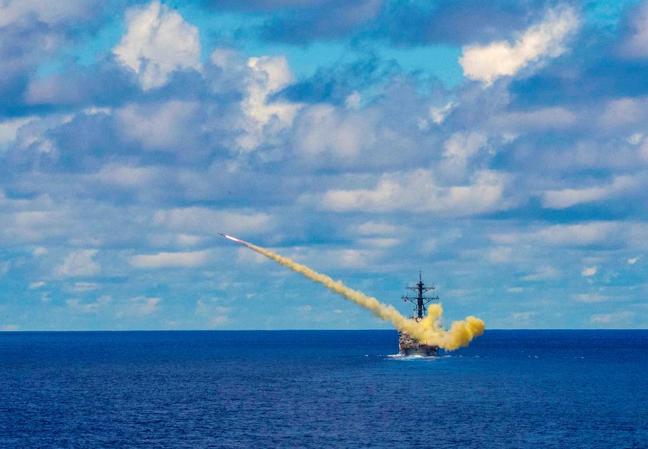 FILE PHOTO: USS Curtis Wilbur Harpoon Exercise