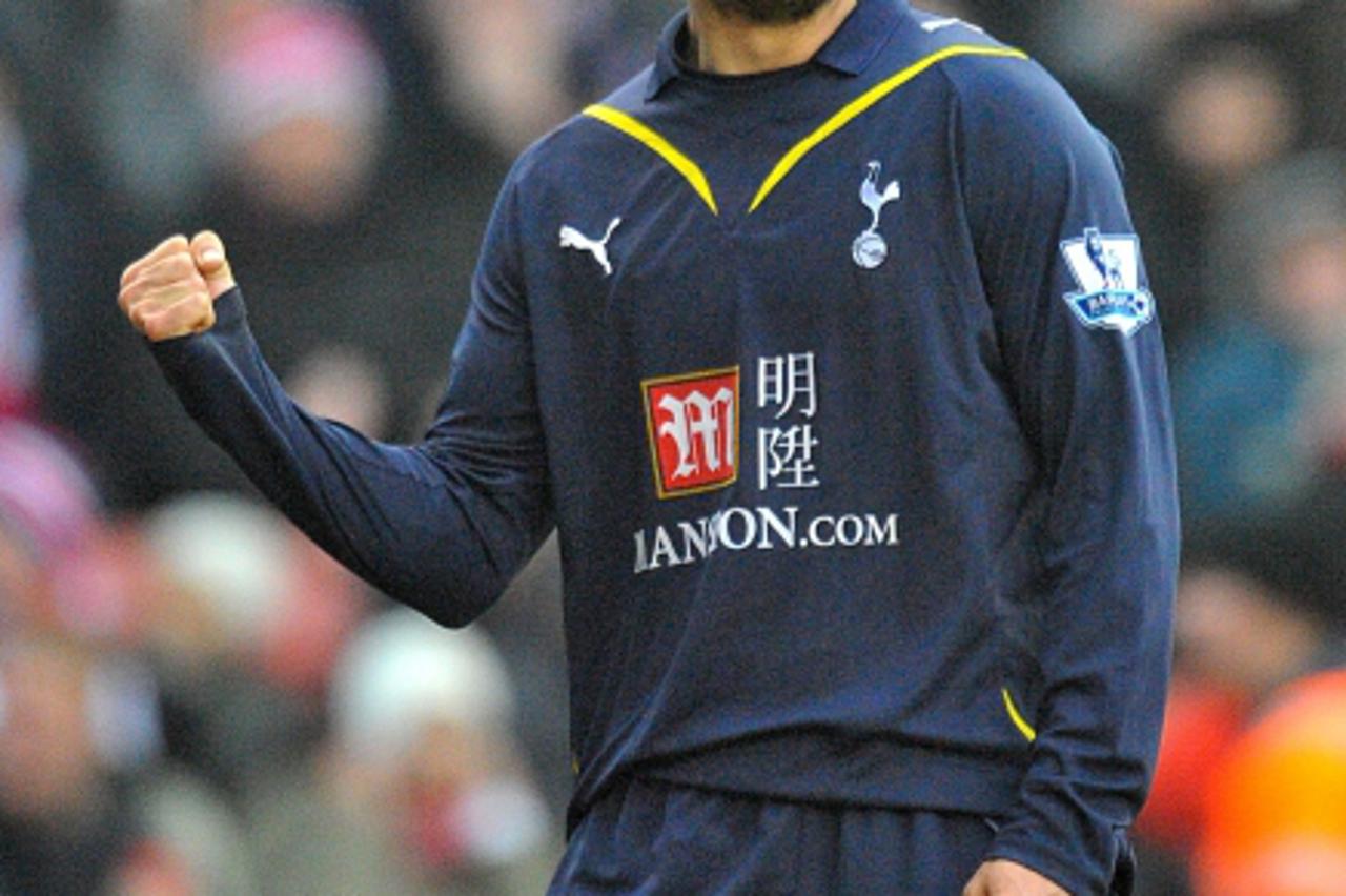 'Tottenham Hotspurs\' Niko Kranjcar celebrates scoring his sides second goal of the game Photo: Press Association/Pixsell'