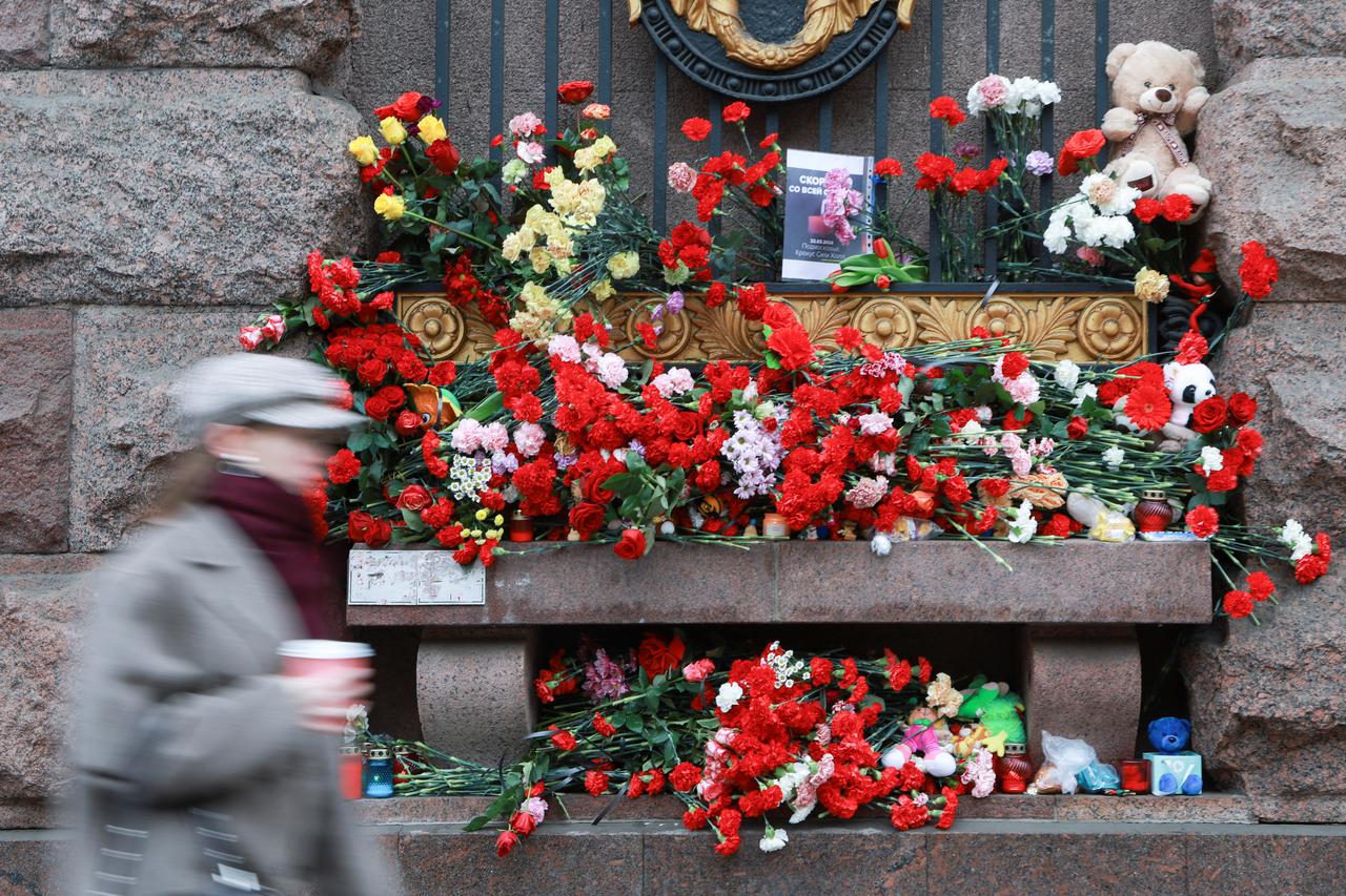 Reactions after Moscow concert hall shooting, in Saint Petersburg