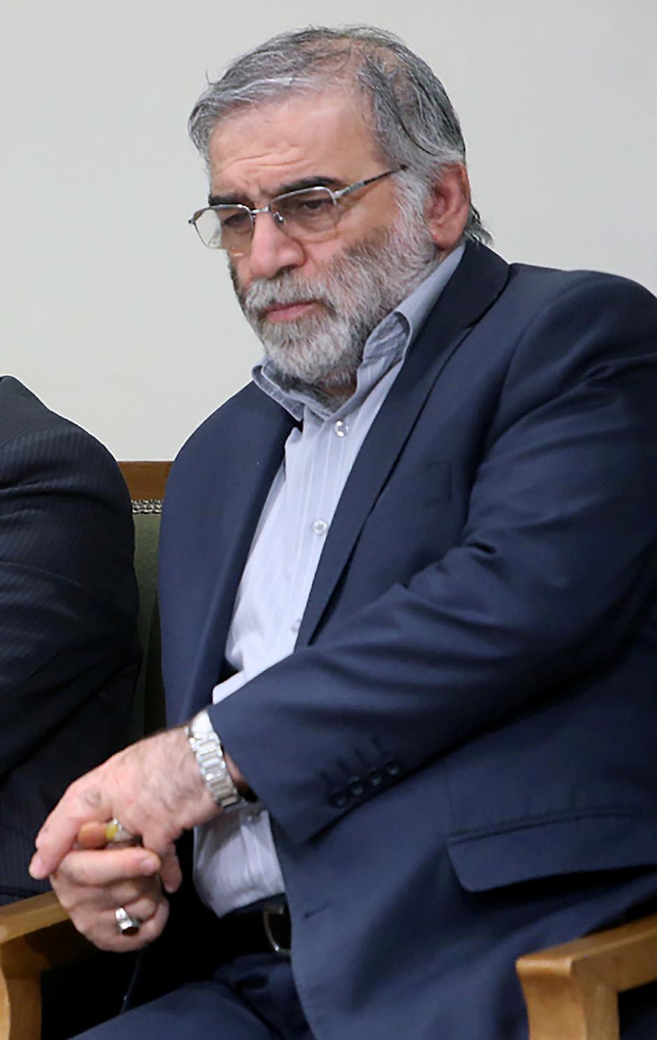 Prominent Iranian scientist Mohsen Fakhrizadeh is seen in Iran