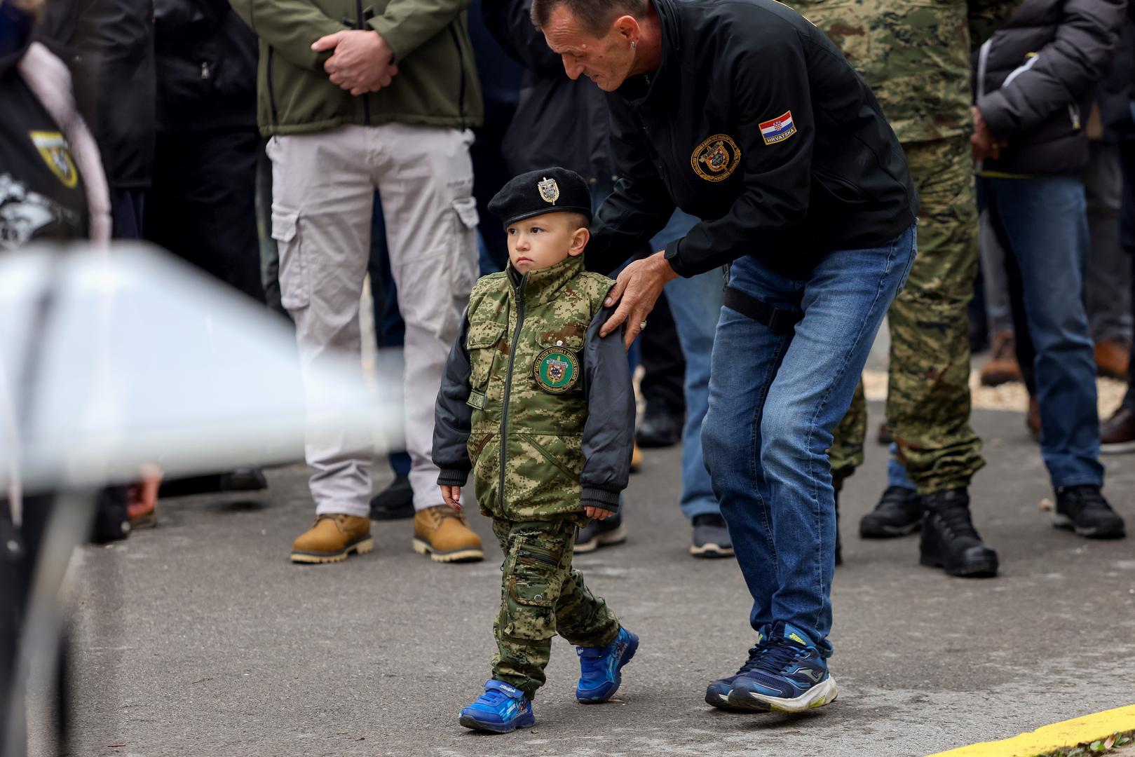 08.11.2024., Gospic - Predsjednik Republike i vrhovni zapovjednik Oruzanih snaga Republike Hrvatske Zoran Milanovic sudjelovao je na obiljezavanju 32. obljetnice ustrojavanja 9. gardijske brigade „Vukovi“ i Dana Motorizirane bojne „Vukovi“ Gardijske mehanizirane brigade Photo: Sime Zelic/PIXSELL