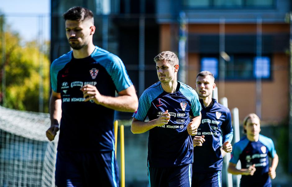 Zagreb: Trening hrvatske nogometne reprezentacije