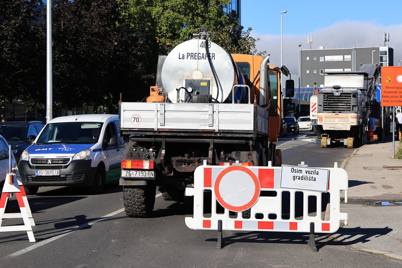 Zagreb: Zbog radova zatvoren dio Samoborske ceste