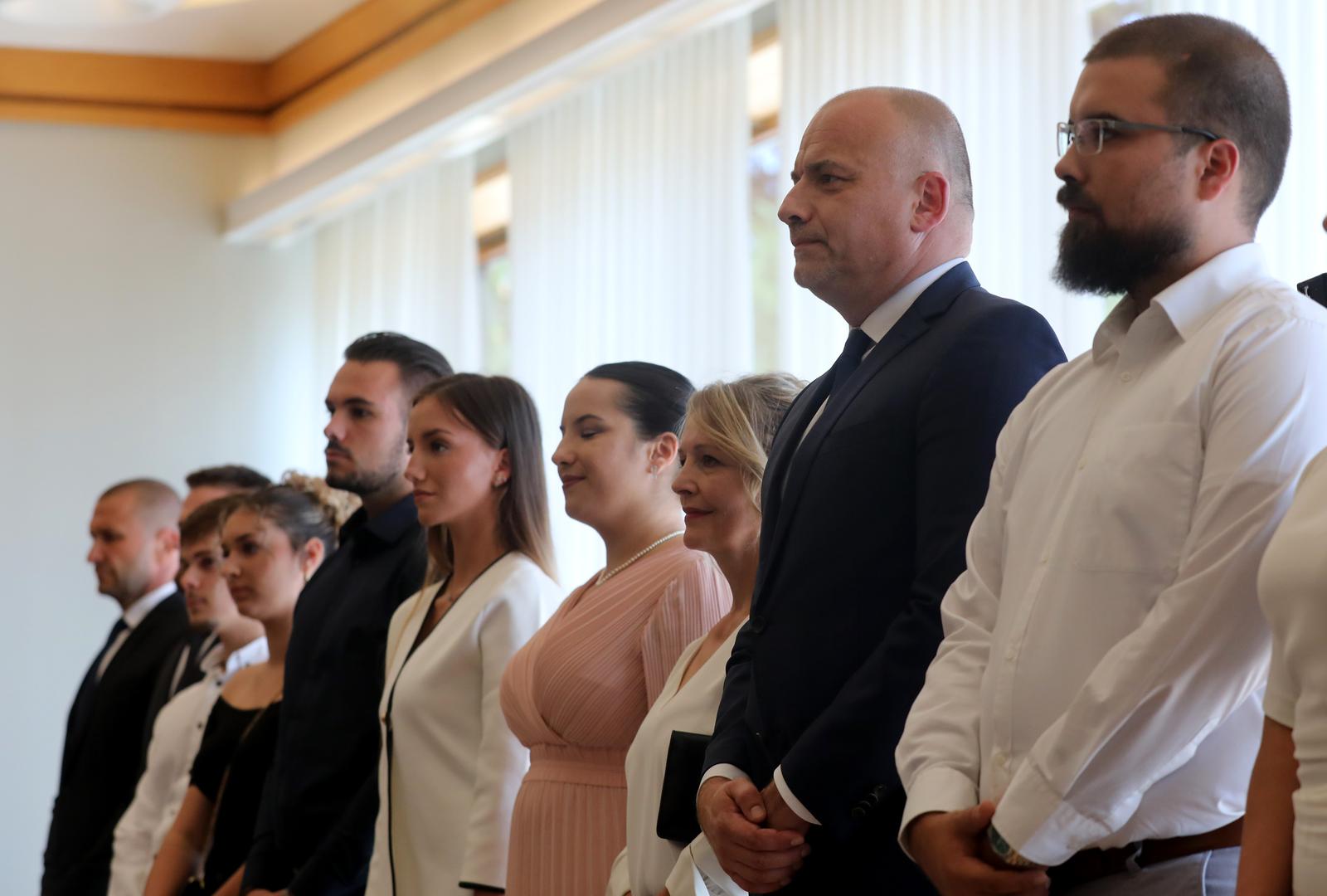 27.08.2024., Zagreb - Predsjednik Zoran Milanovic odlikovao je Danijela Markica,  v.d. ravnatelja Sigurnosno-obavjestajne agencije. Photo: Zeljko Hladika/PIXSELL