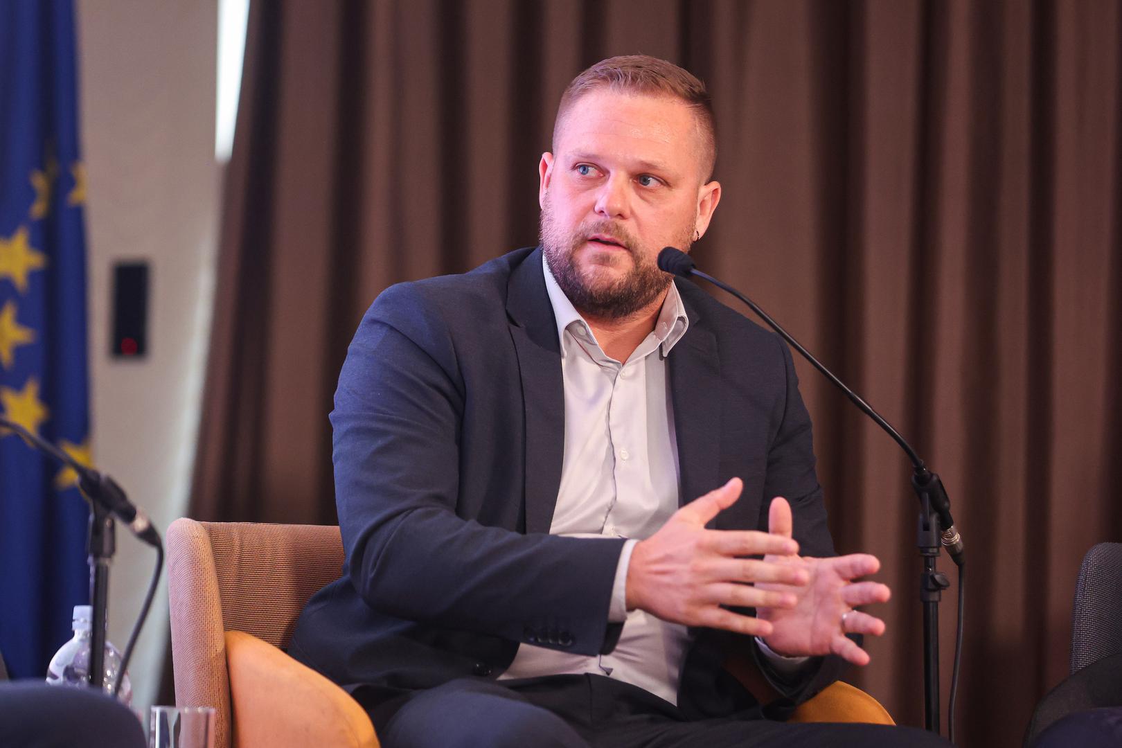 27.08.2024., Zagreb - Konferencija Vecernjeg lista Hrvatska kakvu trebamo odrzana je u hotelu Dubrovnik. Panel diskusija, Hrvatski gospodarstvenici - Strana radna snaga. Danijel Bencic Photo: Luka stanzl/PIXSELL