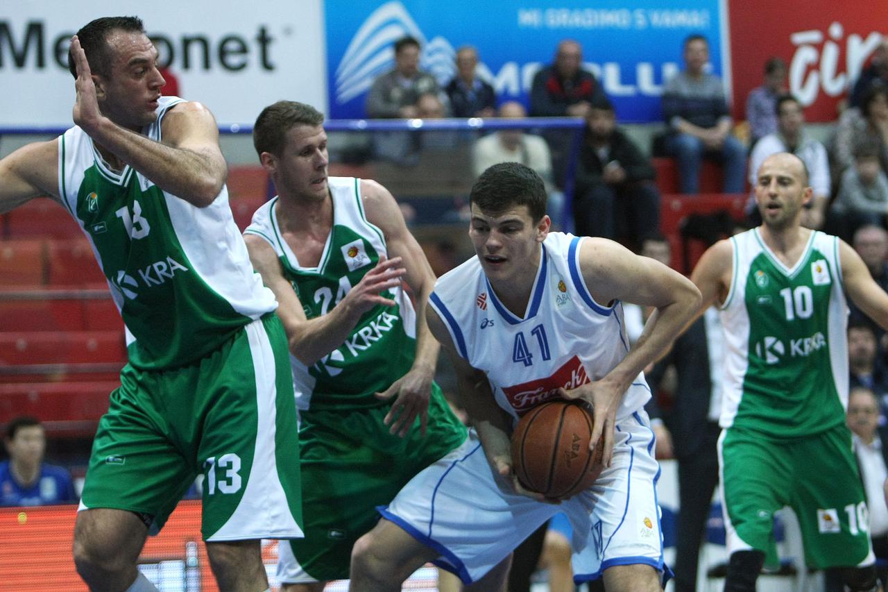 31.01.2015., KD Drazen Petrovic, Zagreb - 20. kolo ABA Lige: Cibona - Krka. Ante Zizic.  Photo: Luka Stanzl/PIXSELL